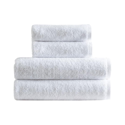 Πετσέτα μονόχρωμη flat 100% βαμβάκι πεννιε 530gsm 50x100εκ. λευκή