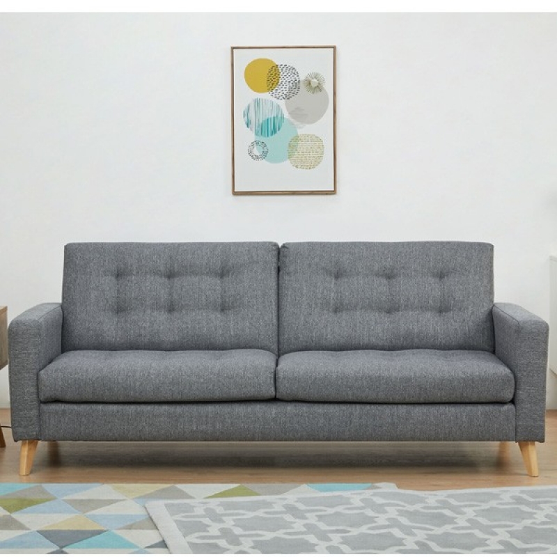 Καναπές κρεβάτι τριθέσιος Nextdeco Soho γκρι Υ81x201x90εκ. Καναπές κρεβάτι τριθέσιος Nextdeco Soho γκρι Υ81x201x90εκ.