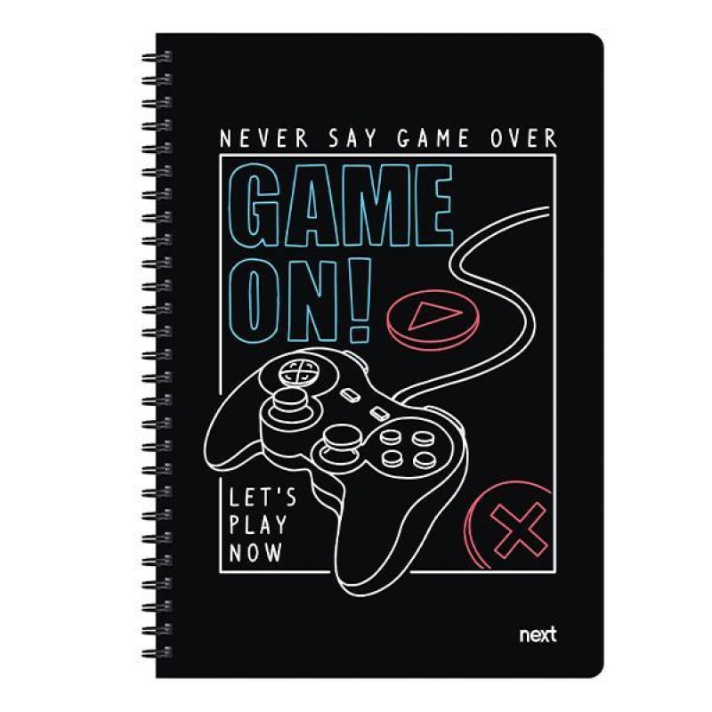 Next trends game on τετράδιο σπιράλ 2 θέματα 70 φύλλα 21x29εκ.