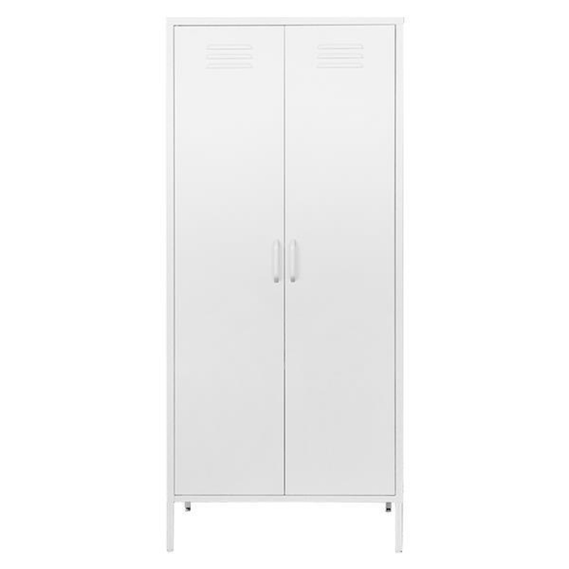 Ντουλάπα μεταλλική Nextdeco δίφυλλη λευκή Υ170x76x50εκ. Ντουλάπα μεταλλική Nextdeco δίφυλλη λευκή Υ170x76x50εκ.
