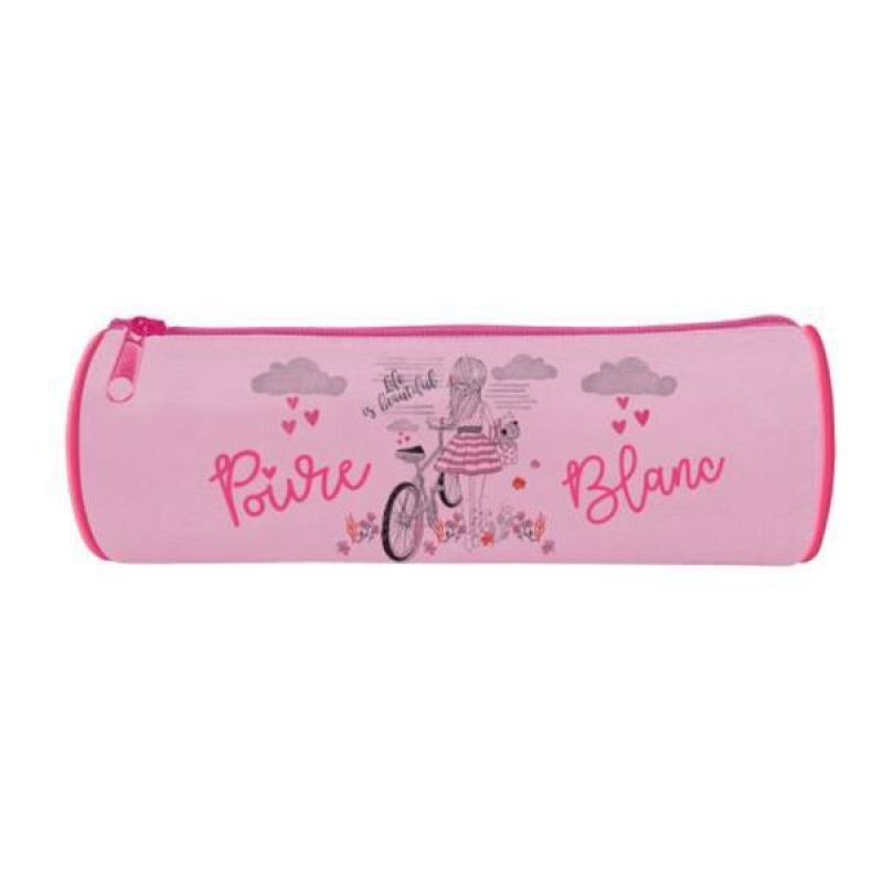 Bagtrotter κασετίνα βαρελάκι "Poivre Blanc Blue" 22x7x7εκ. Bagtrotter κασετίνα βαρελάκι "Poivre Blanc Blue" 22x7x7εκ.