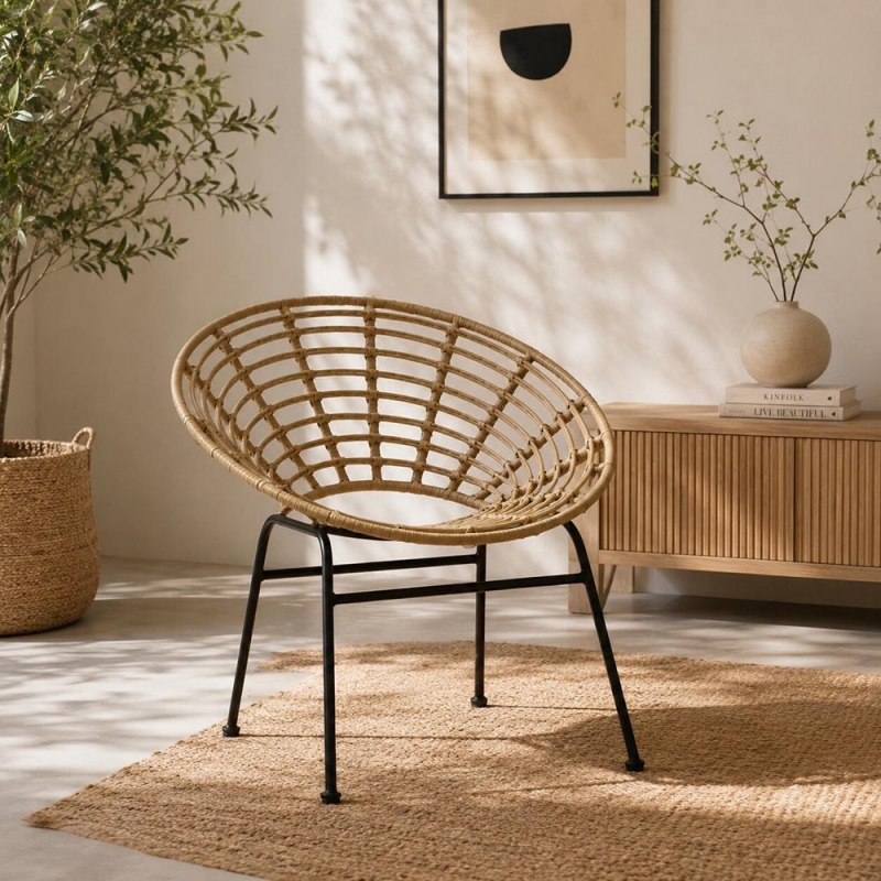 Πολυθρόνα Nextdeco Helios rattan Υ75x70x60εκ. Πολυθρόνα Nextdeco Helios rattan Υ75x70x60εκ.