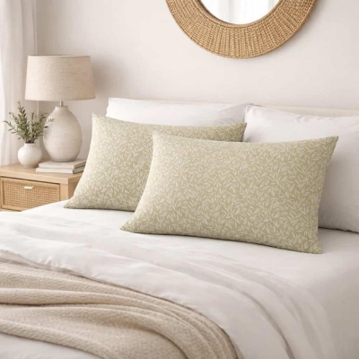 Μαξιλαροθήκη Emelia olive 52x72εκ.