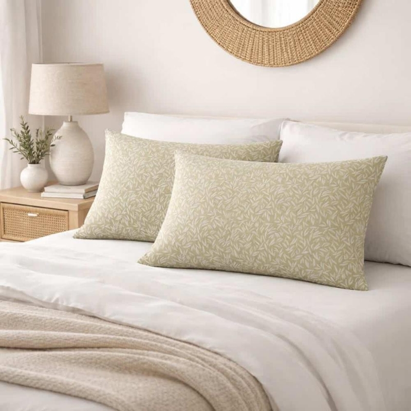 Μαξιλαροθήκη Emelia olive 52x72εκ. Μαξιλαροθήκη Emelia olive 52x72εκ.