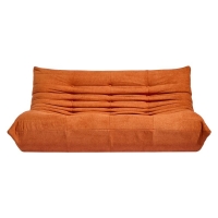 Compressed Nextdeco καναπές τριθέσιος Togo πορτοκαλί Υ70x174x102εκ. Compressed Nextdeco καναπές τριθέσιος Togo πορτοκαλί Υ70x174x102εκ.