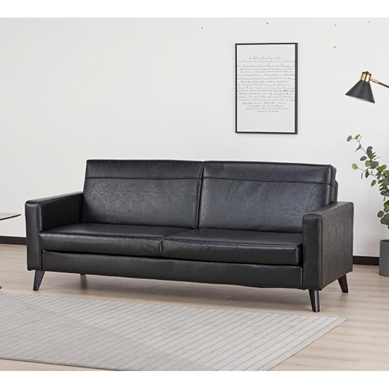 Καναπές κρεβάτι τριθέσιος Nextdeco Soho μαύρος Υ81x201x90εκ. Καναπές κρεβάτι τριθέσιος Nextdeco Soho μαύρος Υ81x201x90εκ.
