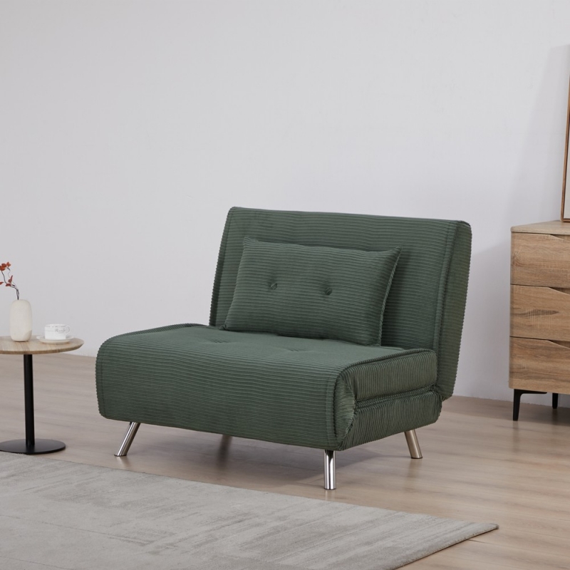 Πολυθρόνα κρεβάτι Nextdeco Berlin σκούρο πράσινο Υ92x100x91εκ. Πολυθρόνα κρεβάτι Nextdeco Berlin σκούρο πράσινο Υ92x100x91εκ.