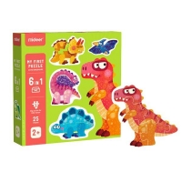 Mideer παζλ My first puzzle series 6 σε 1 "Dinosaur" 25τμχ Mideer παζλ My first puzzle series 6 σε 1 "Dinosaur" 25τμχ