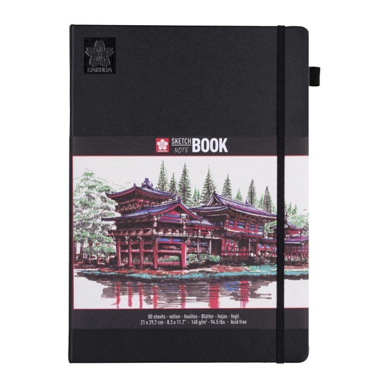 Sakura Sketch/note book μαύρο 80φυλ. 21x29,7εκ. με σαμουά χαρτί Sakura Sketch/note book μαύρο 80φυλ. 21x29,7εκ. με σαμουά χαρτί