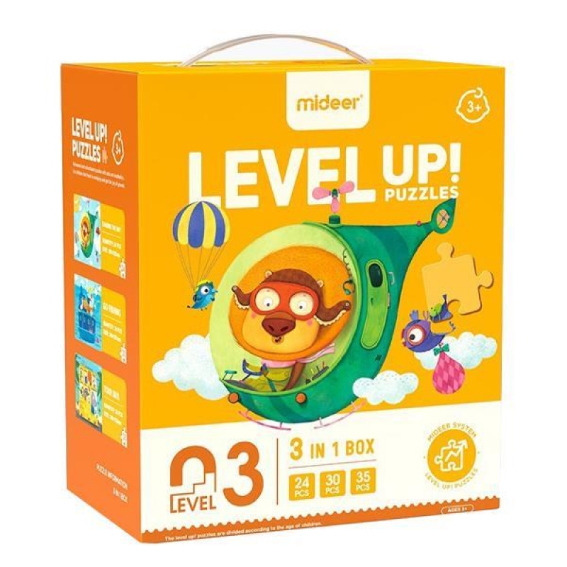 Mideer παζλ 3 σε 1 - Level Up 3 "Free Navigation" 24,30 - 35τμχ Mideer παζλ 3 σε 1 - Level Up 3 "Free Navigation" 24,30 - 35τμχ