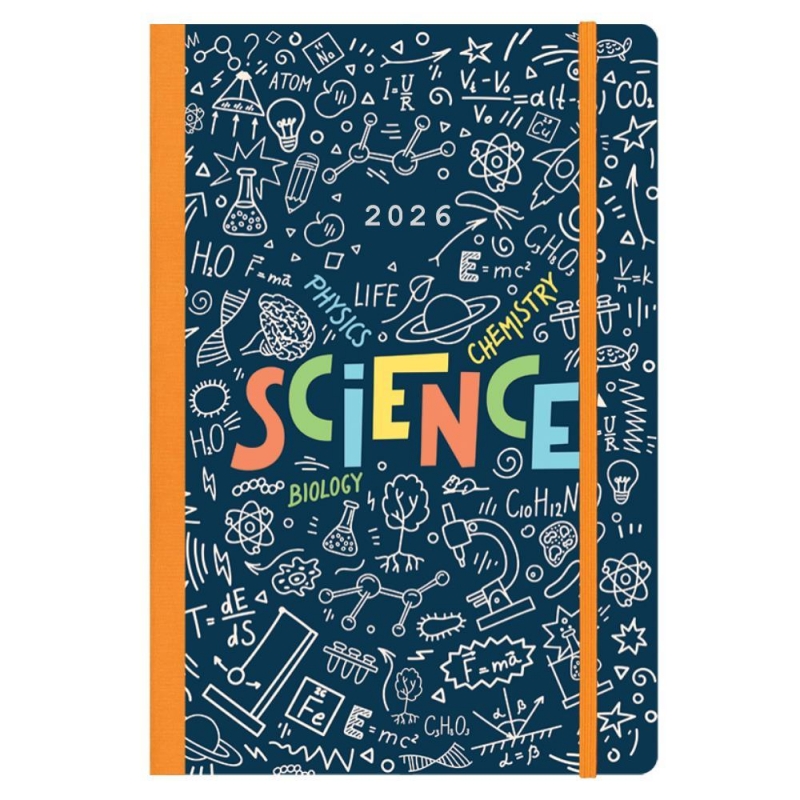 Next ημερολόγιο 2026 Trends Science ημερήσιο flexi με λάστιχο 14x21εκ.