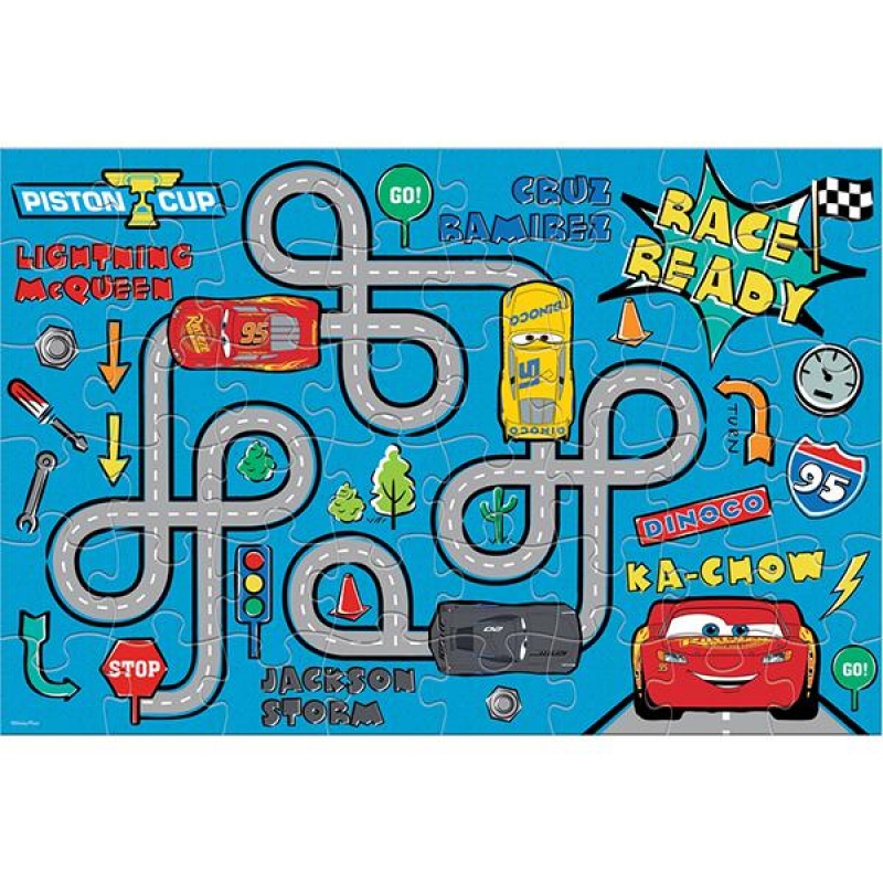Luna παζλ δαπέδου Cars 2 όψεων, 48 τεμ., 90x60εκ. Luna παζλ δαπέδου Cars 2 όψεων, 48 τεμ., 90x60εκ.