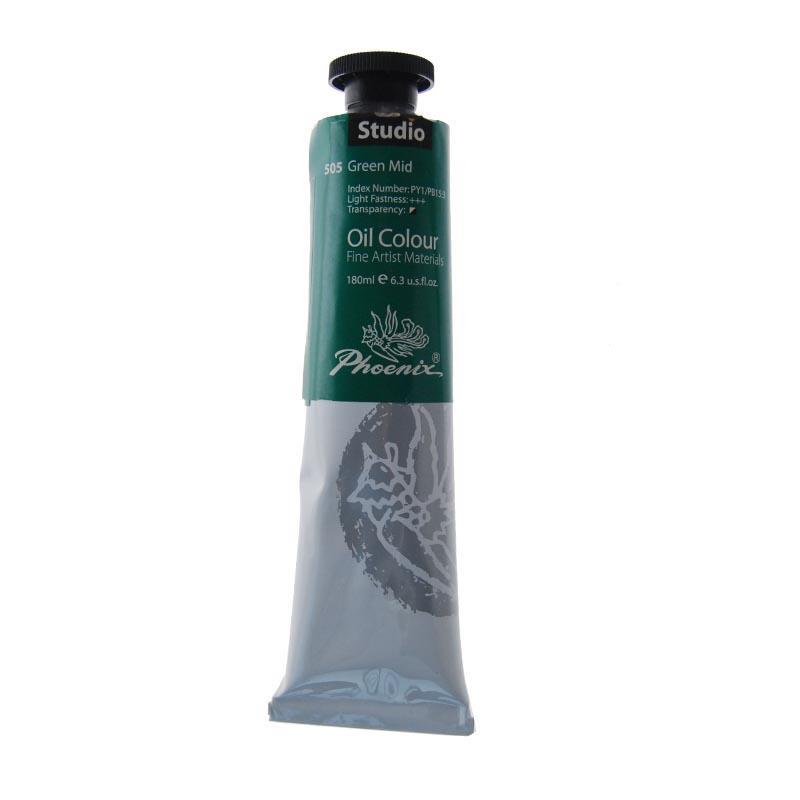 Phoenix χρώμα λαδιού mid green 180ml Phoenix χρώμα λαδιού mid green 180ml