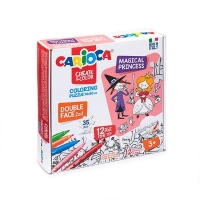 Carioca Puzzle 2σε1 χρωματίζω "Magical Princess" 35 τεμ. 70x35εκ.