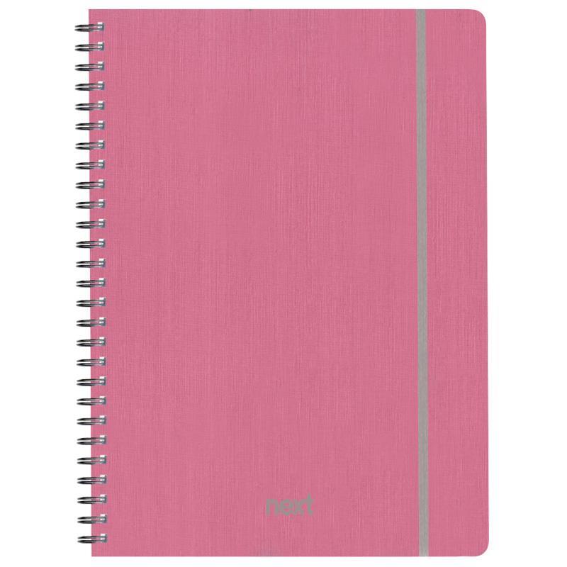 Next fabric τετράδιο σπιράλ λάστιχο ροζ 17x25εκ. 105φ. 3θ Next fabric τετράδιο σπιράλ λάστιχο ροζ 17x25εκ. 105φ. 3θ