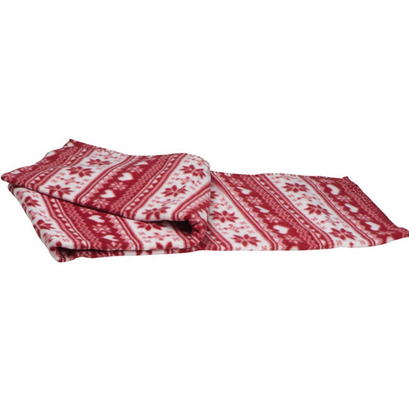 Xριστουγεννιάτικη κουβέρτα fleece κόκκινη 130χ170εκ. Xριστουγεννιάτικη κουβέρτα fleece κόκκινη 130χ170εκ.