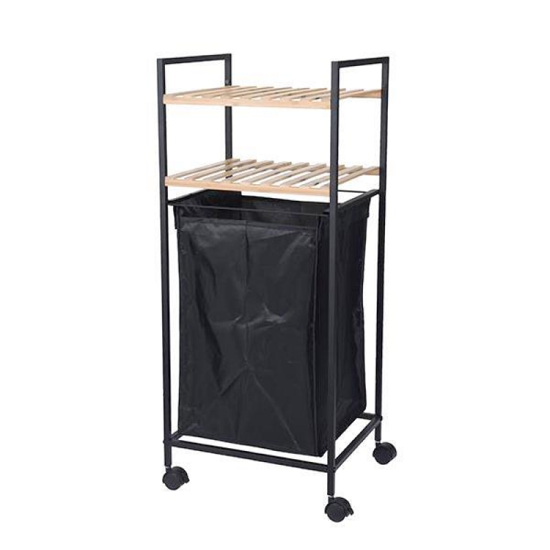 Καλάθι απλύτων Nextdeco με 2 ράφια 40lt Y89,5x38x32,5εκ.