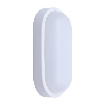 Φωτιστικό τοίχου LED 12W οβάλ λευκό 20,5x10,5x5,4εκ. Φωτιστικό τοίχου LED 12W οβάλ λευκό 20,5x10,5x5,4εκ.