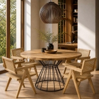 Καρέκλα ξύλινη Nextdeco Benson πλάτη PE Rattan 49,6x57xY805εκ Καρέκλα ξύλινη Nextdeco Benson πλάτη PE Rattan 49,6x57xY805εκ