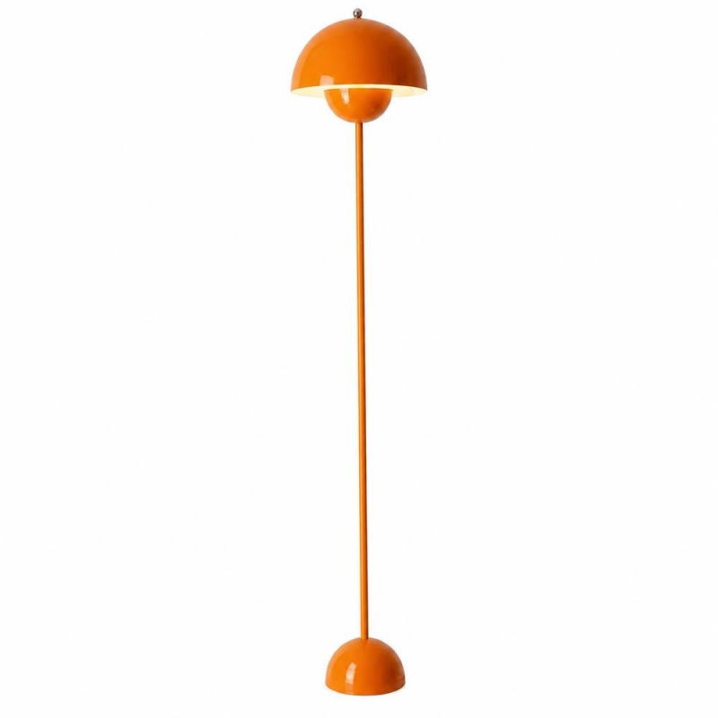 Φωτιστικό δαπέδου Nextdeco LED μεταλλικό πορτοκαλί Υ165εκ.