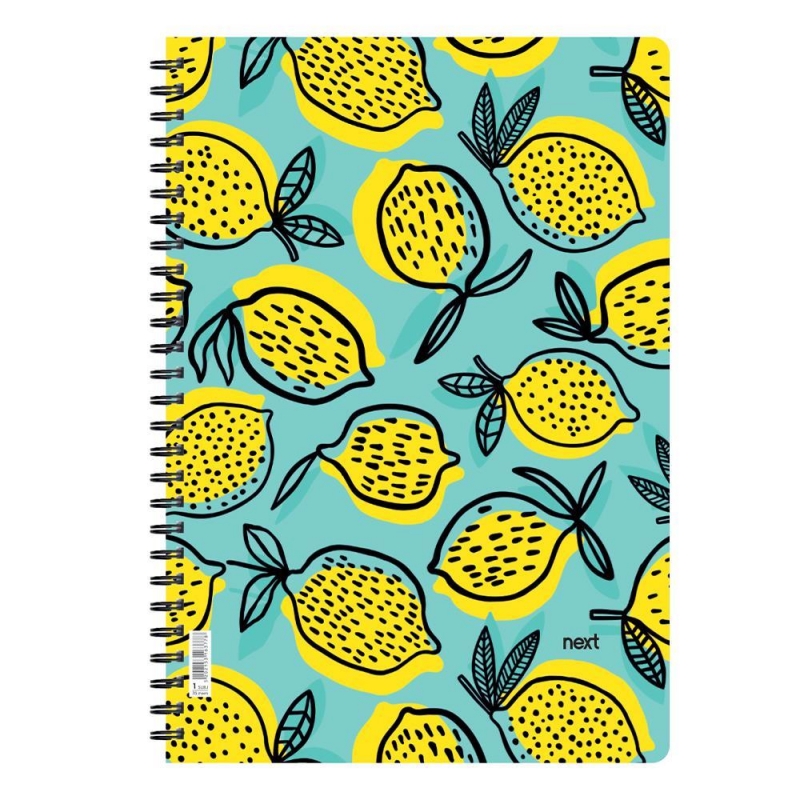 Next trends lemons τετράδιο σπιράλ 2 θέματα 70 φύλλα 17x25εκ.