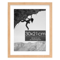 Κορνίζα τοίχου ξύλινη με ακρυλικό τζάμι Υ30x21εκ.