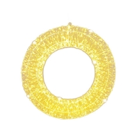 Στεφάνι φωτιστικό 960 LED θερμό λευκό Υ38×38×8εκ. Στεφάνι φωτιστικό 960 LED θερμό λευκό Υ38×38×8εκ.