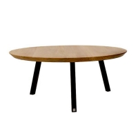 Τραπέζι σαλονιού Nextdeco στρόγγυλο MDF 25mm Ø80xY36,5εκ.