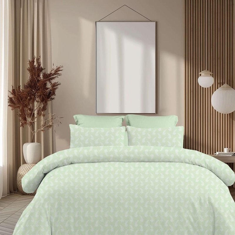 Σετ υπέρδιπλα σεντόνια Vivian olive από 100% βαμβάκι 245x260εκ. Σετ υπέρδιπλα σεντόνια Vivian olive από 100% βαμβάκι 245x260εκ.