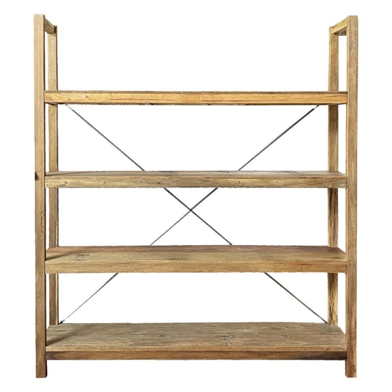 Ραφιέρα Nextdeco ανακυκλωμένο ξύλο teak - mahoni Υ200xM185xΠ39εκ Ραφιέρα Nextdeco ανακυκλωμένο ξύλο teak - mahoni Υ200xM185xΠ39εκ