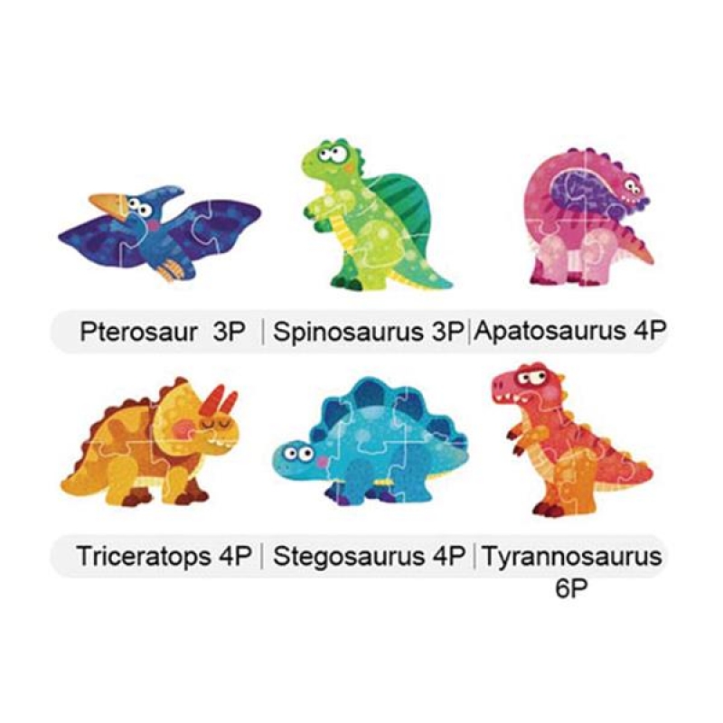 Mideer παζλ My first puzzle series 6 σε 1 "Dinosaur" 25τμχ Mideer παζλ My first puzzle series 6 σε 1 "Dinosaur" 25τμχ