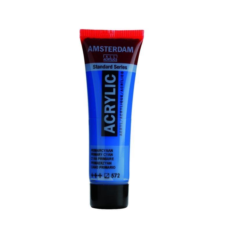 Talens amsterdam ακρυλικό χρώμα 572 primary cyan 120ml Talens amsterdam ακρυλικό χρώμα 572 primary cyan 120ml