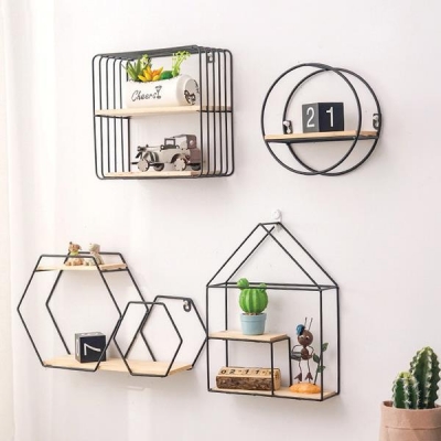 Ράφι επιτοίχιο Nextdeco minimal διπλό μαύρο Υ32,5x24,5x8εκ. Ράφι επιτοίχιο Nextdeco minimal διπλό μαύρο Υ32,5x24,5x8εκ.