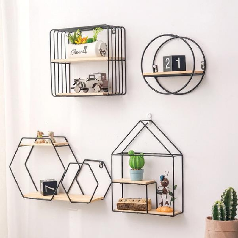 Ράφι επιτοίχιο Nextdeco minimal διπλό μαύρο Υ32,5x24,5x8εκ. Ράφι επιτοίχιο Nextdeco minimal διπλό μαύρο Υ32,5x24,5x8εκ.