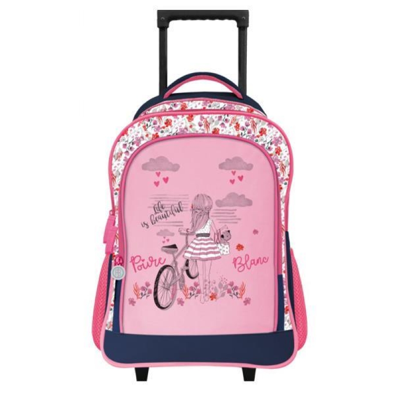 Βagtrotter τσάντα τρόλευ Poivre Blanc Blue Υ43x32x15εκ.