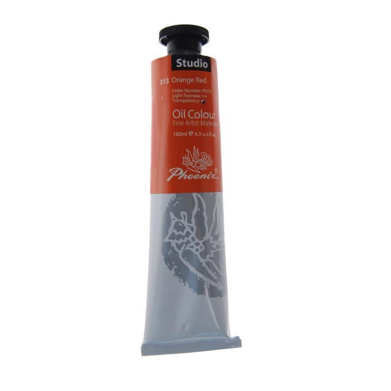 Phoenix χρώμα λαδιού orange red 180ml Phoenix χρώμα λαδιού orange red 180ml