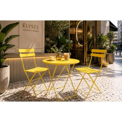 Σετ 3τμχ Nextdeco μεταλλικό κίτρινο Υ82εκ. Σετ 3τμχ Nextdeco μεταλλικό κίτρινο Υ82εκ.