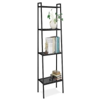 Ραφιέρα βιβλιοθήκη Nextdeco 4 επίπεδων μαύρη Υ147x35x35εκ Ραφιέρα βιβλιοθήκη Nextdeco 4 επίπεδων μαύρη Υ147x35x35εκ