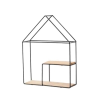 Ράφι επιτοίχιο Nextdeco minimal διπλό μαύρο Υ32,5x24,5x8εκ. Ράφι επιτοίχιο Nextdeco minimal διπλό μαύρο Υ32,5x24,5x8εκ.