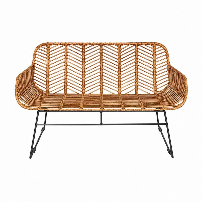 Καναπές-παγκάκι Nextdeco Kalani φυσικό rattan Υ77x112x63εκ. Καναπές-παγκάκι Nextdeco Kalani φυσικό rattan Υ77x112x63εκ.