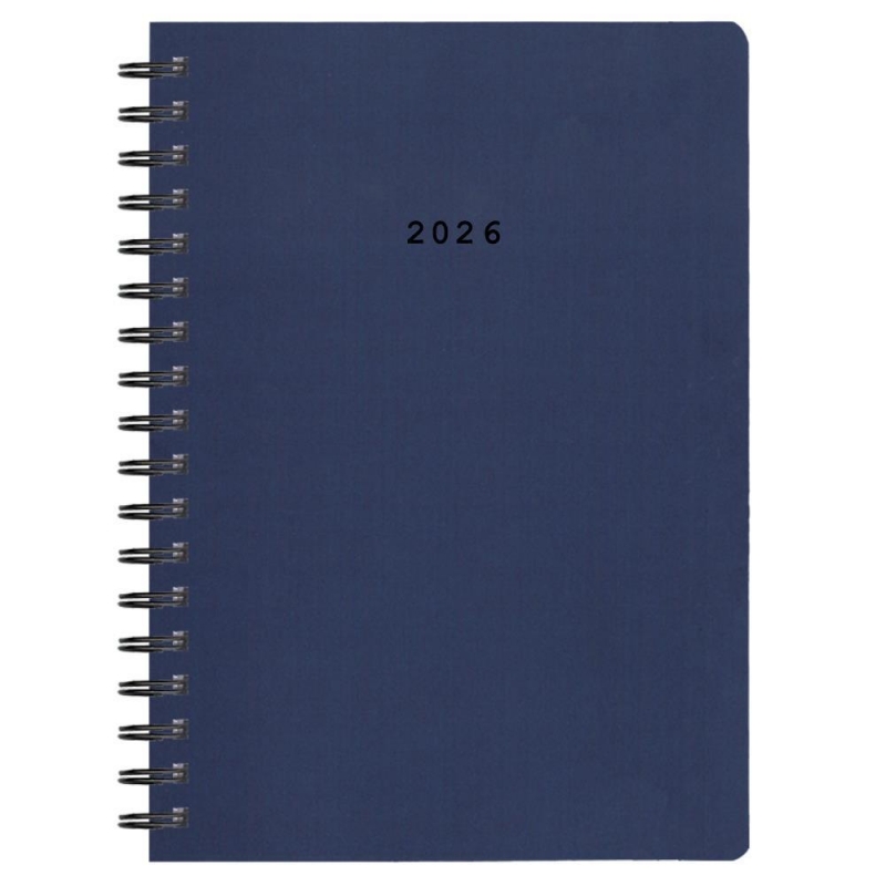 Next ημερολόγιο 2026 classic ημερήσιο σπιράλ μπλε 17x25εκ.