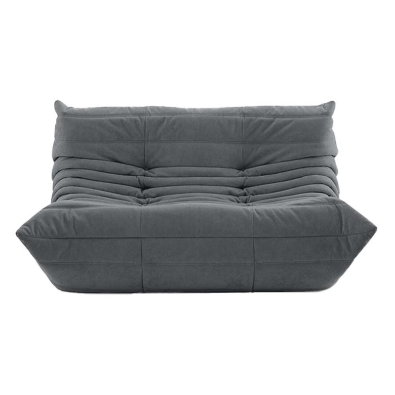 Καναπές διθέσιος Nextdeco Togo Alcantara σκούρο γκρι Υ70x132x102εκ Καναπές διθέσιος Nextdeco Togo Alcantara σκούρο γκρι Υ70x132x102εκ