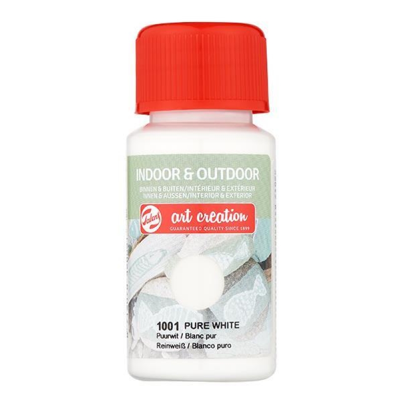 Talens χρώμα indoor/outdoor 1001 pure white 50ml
