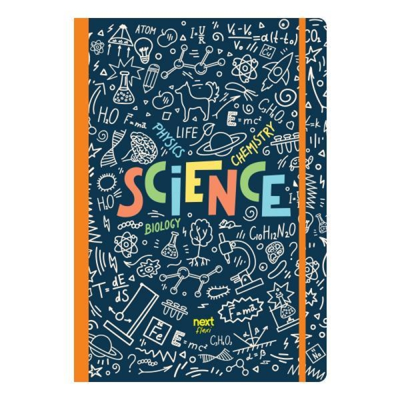 Next trends Science τετράδιο flexi λάστιχο 17x25εκ. 2θεμ. 80φ.