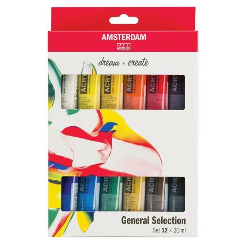 Talens σετ 12 ακρυλικών χρωμάτων, 20 ml/χρώμα Talens σετ 12 ακρυλικών χρωμάτων, 20 ml/χρώμα