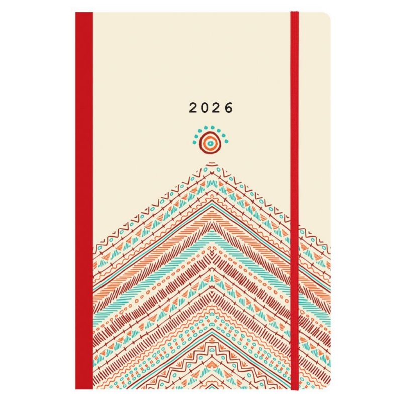 Next ημερολόγιο 2026 Trends Boho style ημερήσιο flexi με λάστιχο 14x21εκ.