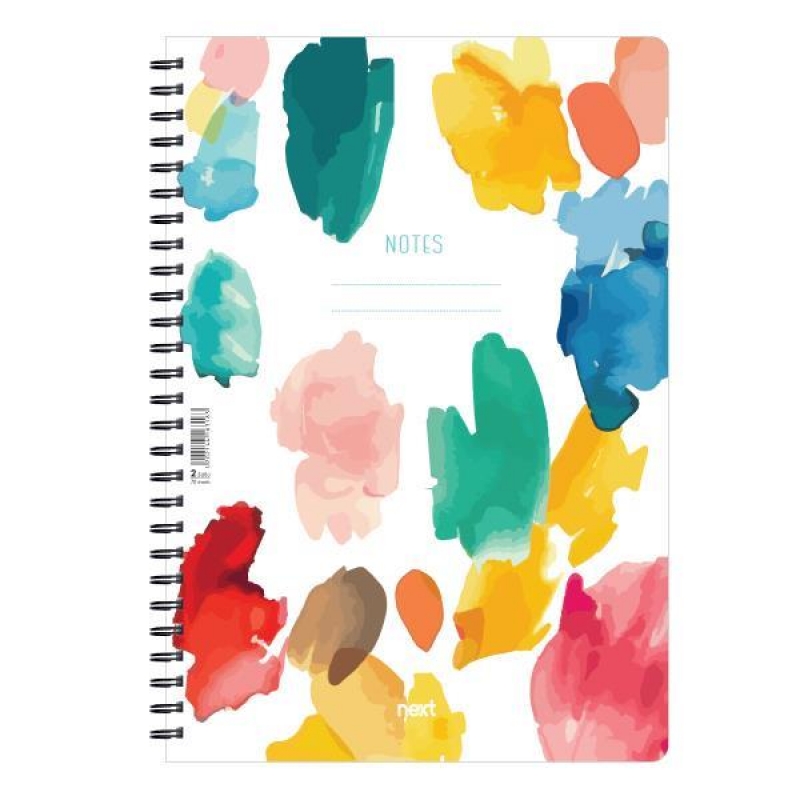 Next trends watercolour τετράδιο σπιράλ 3 θέματα 105 φύλλα 17x25εκ. Next trends watercolour τετράδιο σπιράλ 3 θέματα 105 φύλλα 17x25εκ.