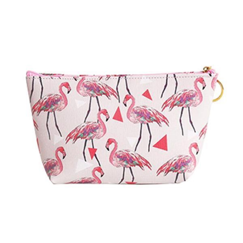 Κασετίνα pu "Flamingo" λευκό-ροζ Y13x22x16εκ. Κασετίνα pu "Flamingo" λευκό-ροζ Y13x22x16εκ.