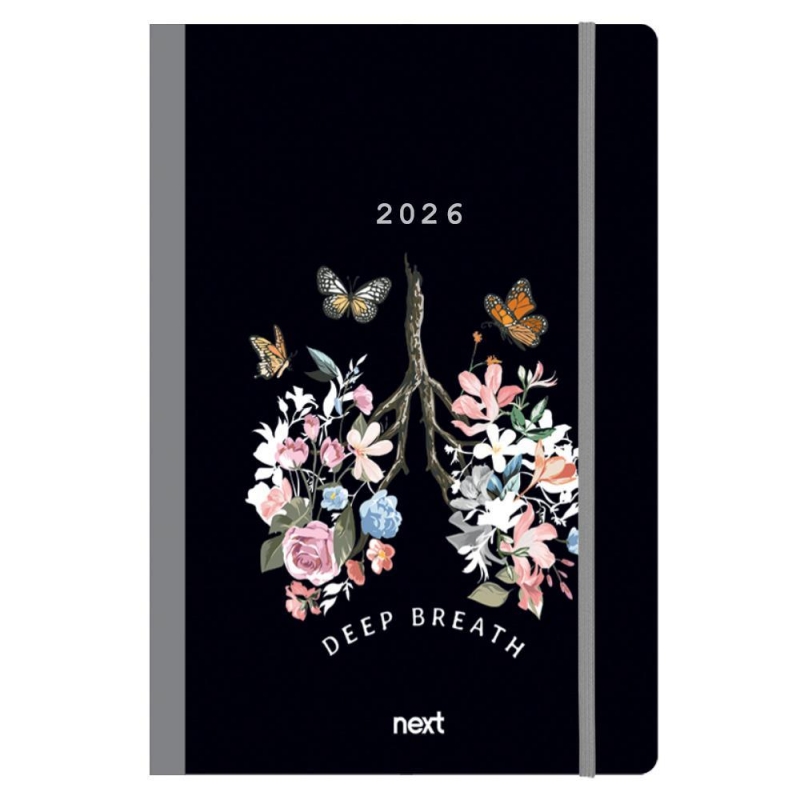 Next ημερολόγιο 2026 Trends Deep breath ημερήσιο flexi με λάστιχο 14x21εκ. Next ημερολόγιο 2026 Trends Deep breath ημερήσιο flexi με λάστιχο 14x21εκ.