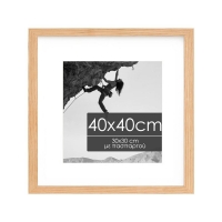 Κορνίζα τοίχου ξύλινη με ακρυλικό τζάμι 40x40εκ.